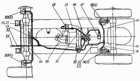 Пневматическая схема ЕК-12, ЕК-14