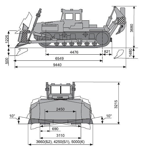 ДЭТ-250 габаритные размеры