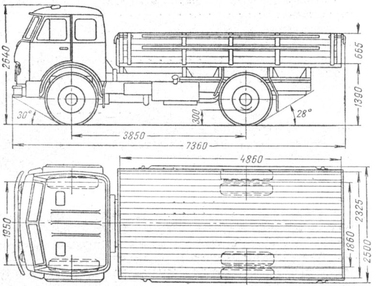 Маз 500 технические характеристики