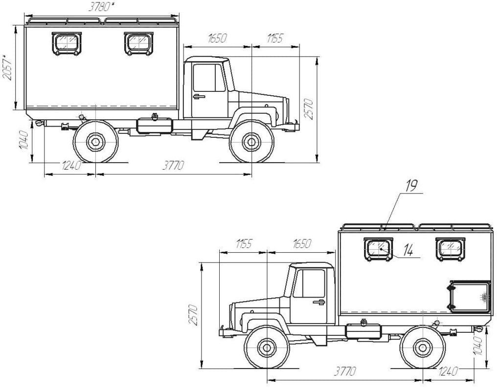ГАЗ-33081 Садко технические характеристики, двигатель и расход топлива ...